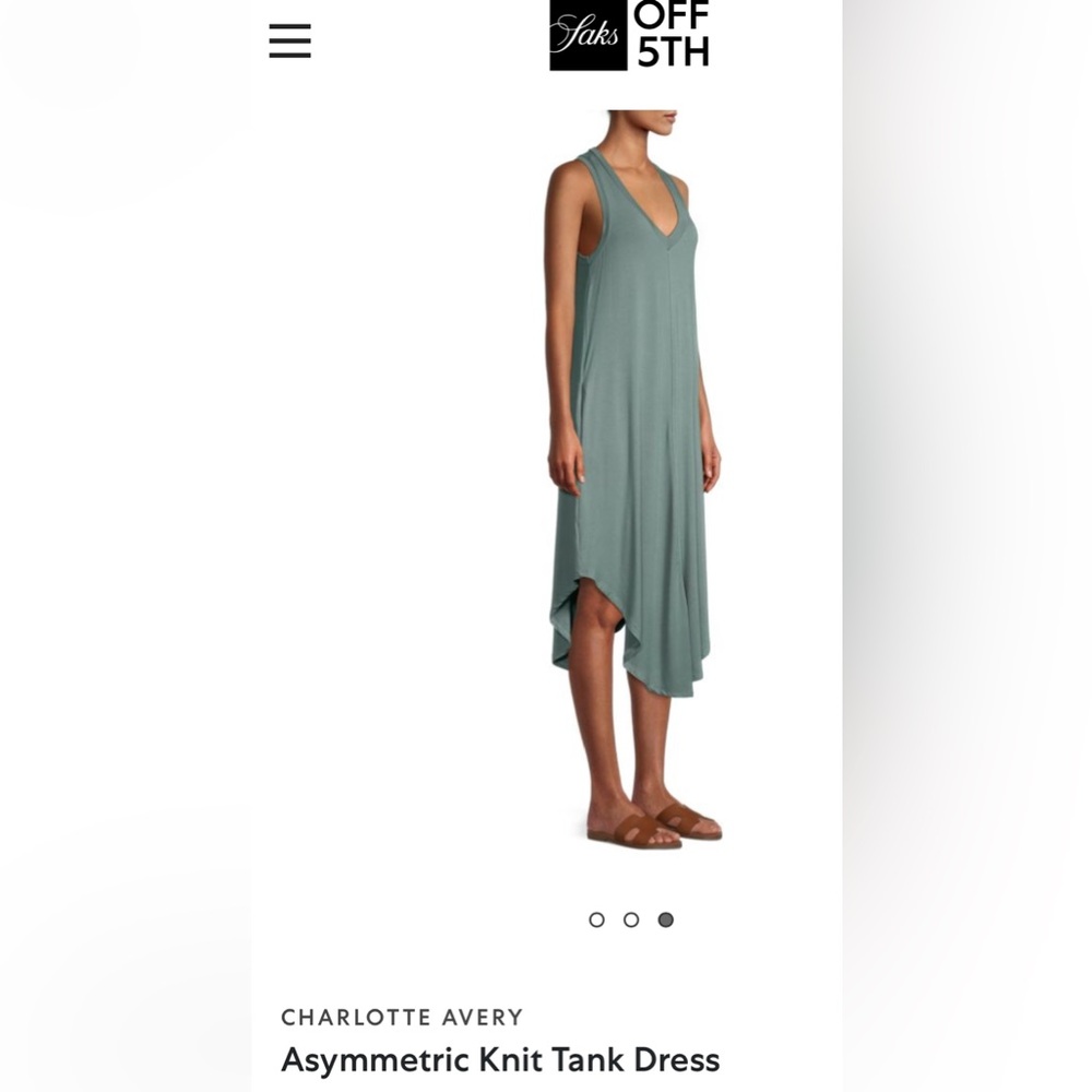 Charlotte Avery Green Sleeveless Dress. Medium. Bundle 4 Deals! - Picture 3 of 15